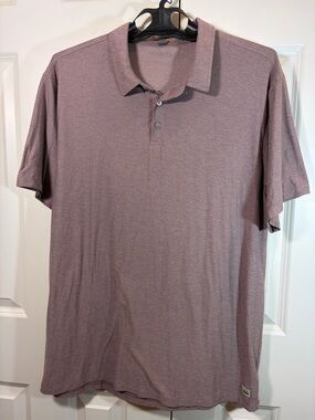 Vuori Short Sleeve Polo in Dusty Mauve